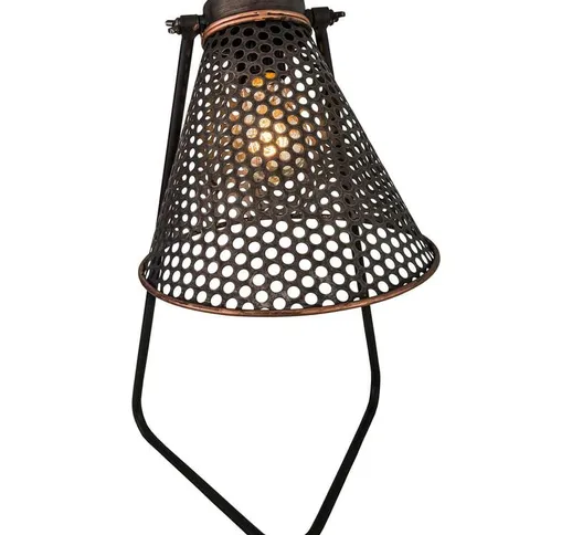 Lampada industriale in ferro 22 x 47 cm