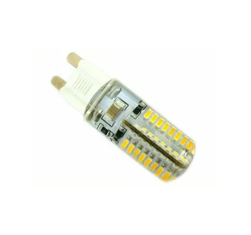 Ledlux - Lampada LED G9 220V 3,5W Bianco Caldo 360 gradi Con Silicone 64 SMD 3014 Diametro...