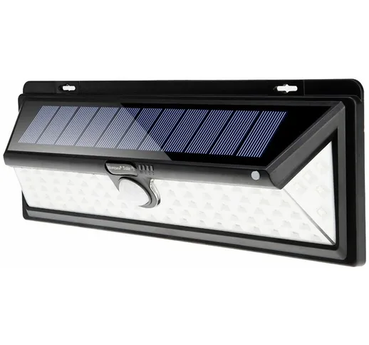 Monzana Lampada solare LED Luce solare lampada da giardino lampada da parete 90 LEDs