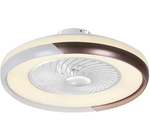 Lampada moderna per ventilatore a soffitto con telecomando Luce a 3 colori 3 velocita Vent...