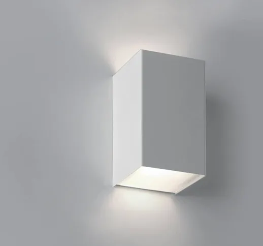 Applique moderno cubick 767 9a 26w led lampada parete biemissione dimmerabile 15.5cm 2280l...