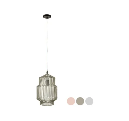 Lampadario (22 x 22 x 32 cm) Ferro Colore:Beige