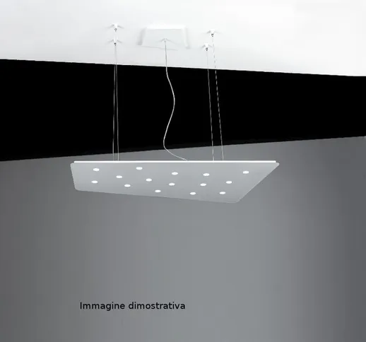 Cattaneo Illuminazione - Lampadario moderno fuorisquadra 764 64s 67.5w led sospensione dim...