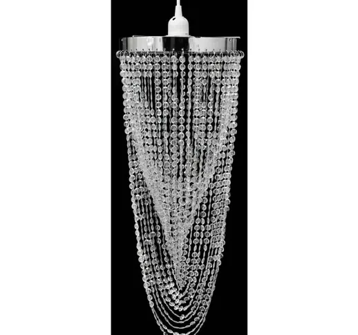 Lampadario Sospeso in Cristallo 22 x 58 cm