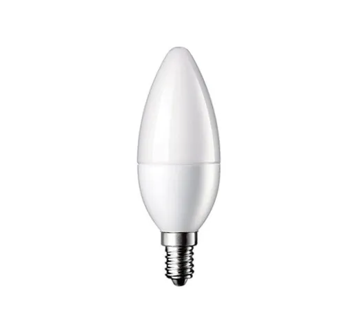 Driwei - lampadina led 6w Base E14 oliva 180° Bianca Opaca 6 - Bianco Freddo - Oliva