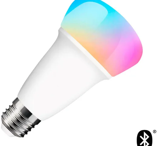 Ledkia - Lampadina LED E27 Smart Bluetooth Regolabile RGBW Multicolor 9W RGBW