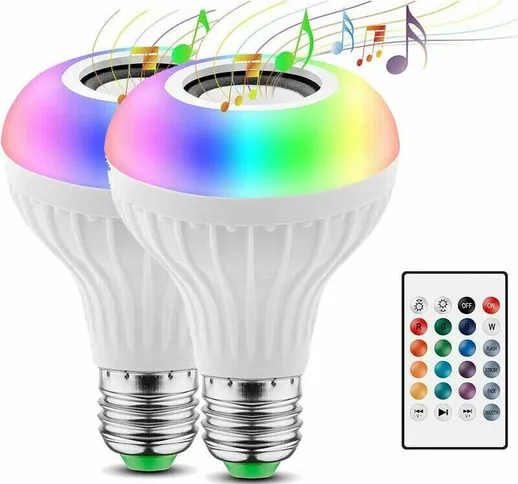 Lampadina led intelligente a colori E27/B22, lampadina intelligente Bluetooth, sincronizza...
