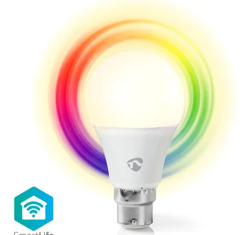 LAMPADINA LED WiFi SMART B22 RGB+W 6W 470LM A+ APP ALEXA GOOGLE HOME 3 PEZZI