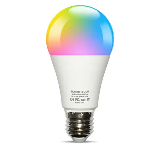 Lampadine intelligenti, lampadine intelligenti, lampadine intelligenti multicolori sono co...