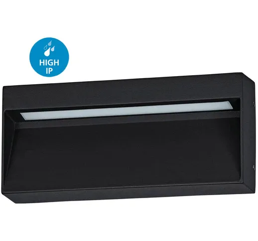 Lampaggio wall maruggio alu led nero 1x4.8W 3000/4000/6500K IP65 l: 20 cm h: 9 cm