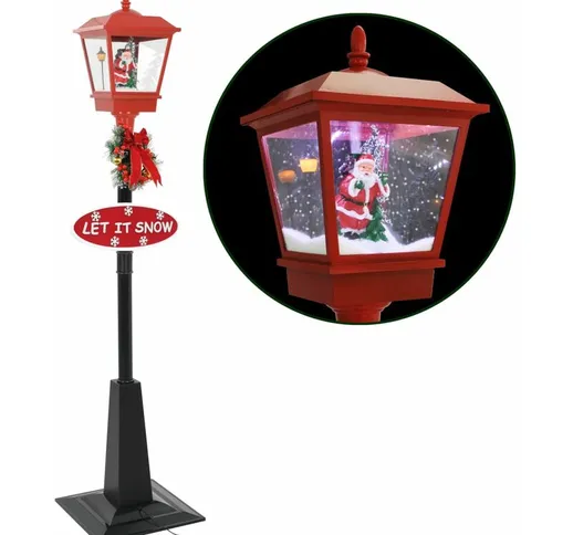 Lampione di Natale con Babbo Natale 180 cm led