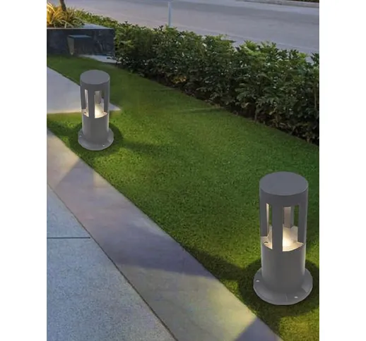 Universo - lampione palo giardino led illuminazione da esterno 12W IP65 30CM luce calda