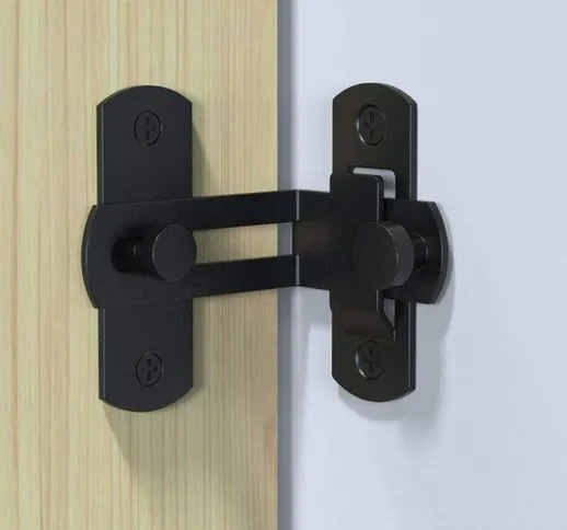 2 pezzi serratura per porta a ribalta, serratura per porta a barra in acciaio al carbonio...