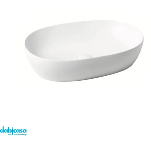 Lavabo 'Elegance' Ovale Appoggio Senza Foro 60cm