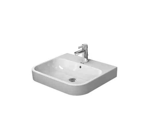 Lavabo per mobili Happy D.2 60cm lucido Happy D.2 con troppopieno, con foro per rubinetto,...