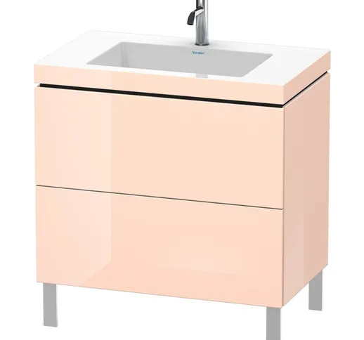 Lavabo per mobili L-Cube, 80x48 cm, 2 estraibili, senza troppopieno, 1 foro per rubinetto,...