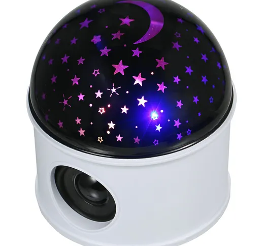 LED Ball Light Projector Light BT Music Speaker Player Rotazione a 360 ¡ã Proiettore per c...