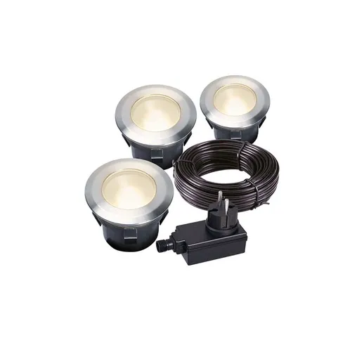 Set larice - set di faretti - 12 v - 30 lm - 1 w - 3000 k - Garden Lights