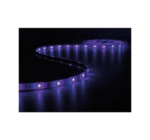 Kit with sound-controlled flexible led strip, controller and power supply - rgb - 150 LEDs...