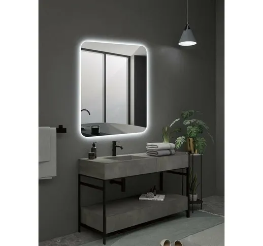 LEDIMEX FRANC008/90 - Specchi retroilluminato rettangolare con luce - Specchio da bagno co...