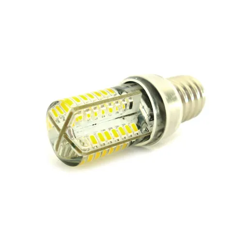  LC1464C Lampada LED E14 Tubolare Bianco Caldo 3,5W=35W 360 Gradi Con Silicone Slim 64 SMD...