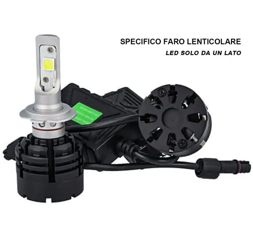 LEDLUX LH7770 Kit Full Led Canbus H7 40W Specifica Per Auto Con Faro Lenticolare Dissipato...