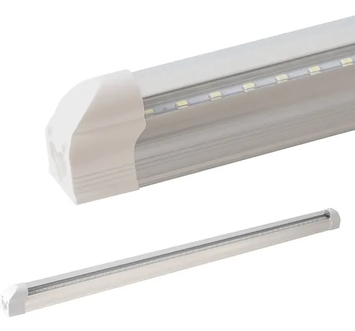 LEDVero T5 LED Tubo integrato trasparente in bianco neutro 60cm - Plafoniera LED