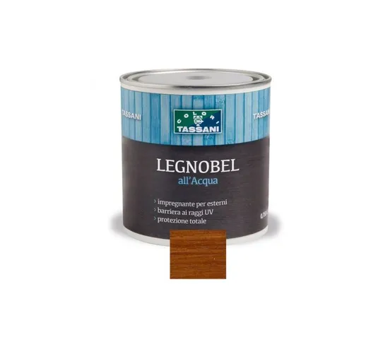 LEGNOBEL ALL'ACQUA 0,75 LT  IMPREGNANTE VERNICE PER LEGNO Noce Chiaro