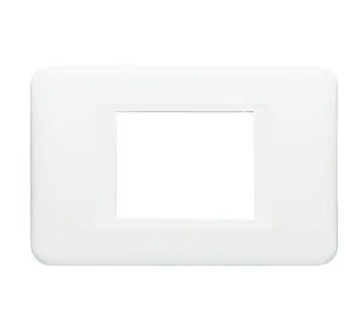 Placca serie Cross 2 posti bianca 680542 - Legrand