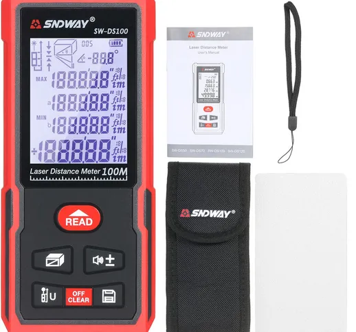 Sndway - L'elettronica telemetro portatile tenuto in mano del laser, laser strumento di mi...