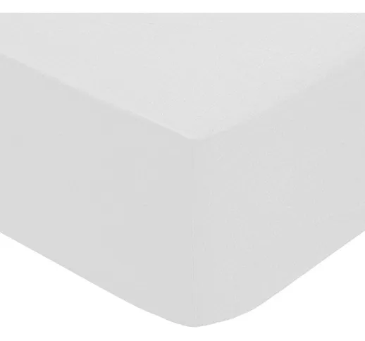 Lenzuolo a pieghe, percalle, bianco, 140x190 cm Atmosphera créateur d'intérieur - Bianco