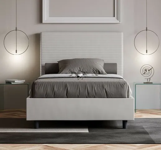 Ityhome - Letto Una piazza e mezza Focus L.150 P.190 Senza Rete Cappuccino