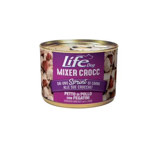 Lifedog - Life Mixer Crocc per Cani da 150 gr Petto di Pollo con Fegatini