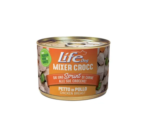 Lifedog - Life Mixer Crocc per Cani da 150 gr Petto di Pollo con Fagiolini e Carote