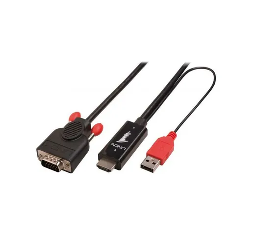 41456 cavo e adattatore video 2 m HDMI VGA (D-Sub) Nero - 
