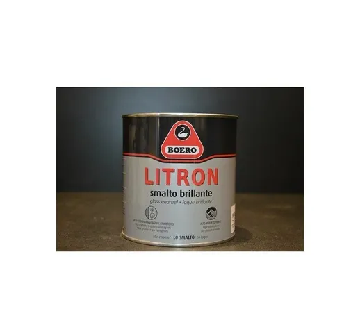 Litron Boero da lt 0.750 colori cartella smalto brillante grigio londra