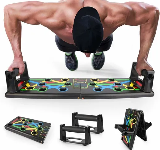 Push Up Bodybuilding Push Up Board con manico, strumento ausiliario per allenamento della...