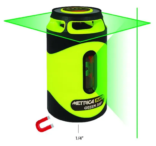 Bomboletta laser verde Bravo 360° Flash Metrica 61435