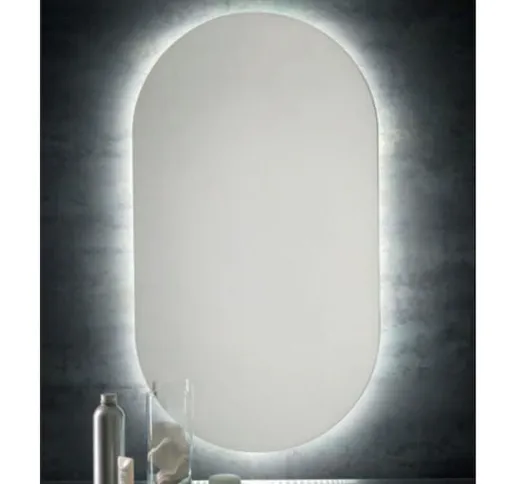 Living specchio ovale con led perimetrale l 50 h 90 codice prod: 000LV01LED - Stilhaus
