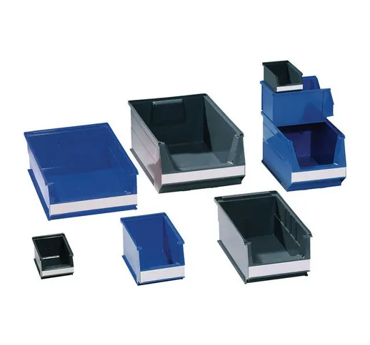 Scatole portaoggetti L350 / 300xP210xH145mm PE blu (Per 14) - Lockweiler