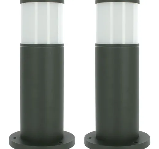 Arum Lighting - Set di 2 dissuasori da esterno veracruz antracite altezza 35cm