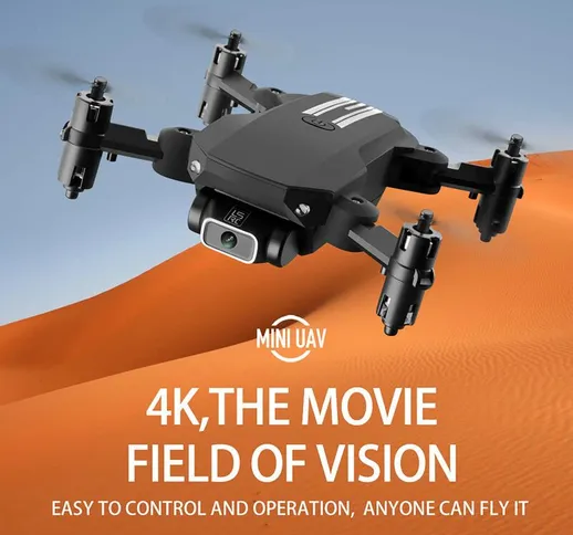 LS-MIN Mini Drone con Fotocamera 4K RC Quadricottero 13 Minuti Tempo di Volo 360¡ã Capovol...