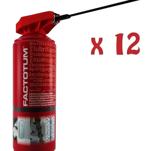 12 Bombolette Spray Sbloccante Lubrificante Protettivo Multiuso Factotum - Vmd