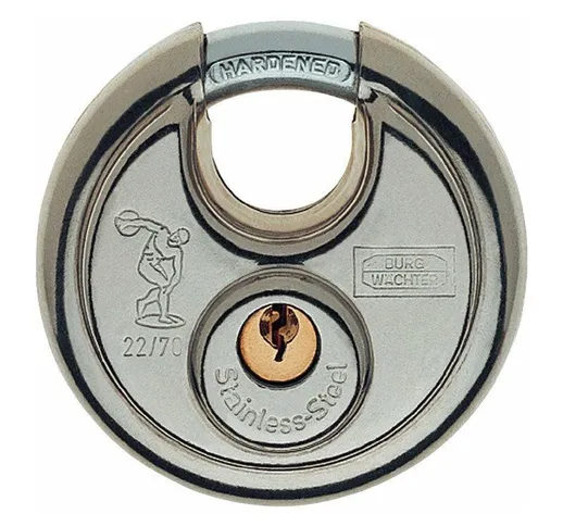 Lucchetto a cilindro 22 60 Corpo serratura-L.60mm ms varie chiavi Burg-wächter Per 5)