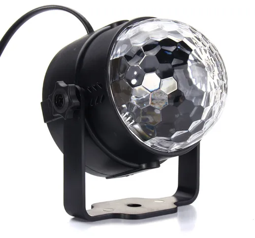 Luce da palcoscenico a sfera UV Illuminazione rotante a LED Telecomando Discoteca DJ Club...