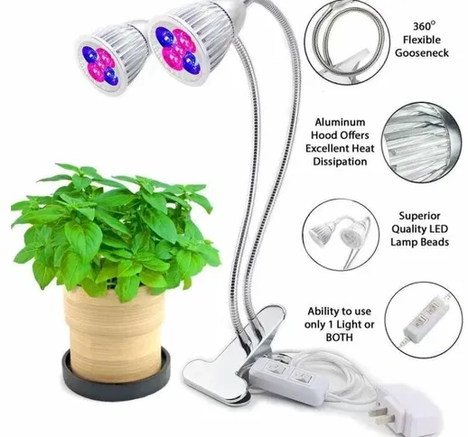 Luce di crescita delle piante a LED, punto tubo, luce vegetale, 10W
