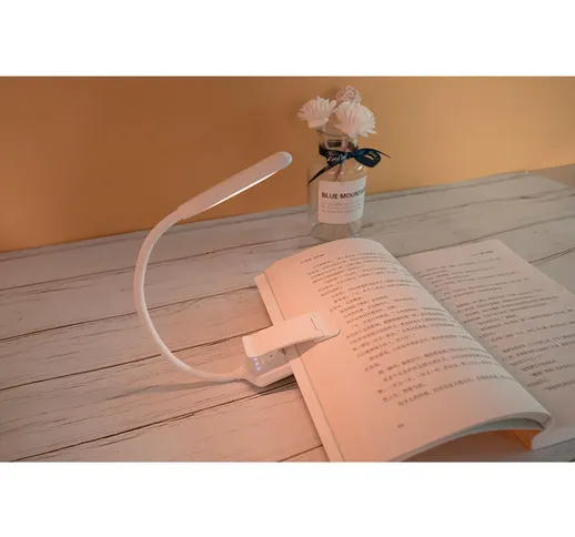 Betterlifeit - Luce di lettura BET, luce di lettura a 9 LED ricaricabile, collo flessibile...