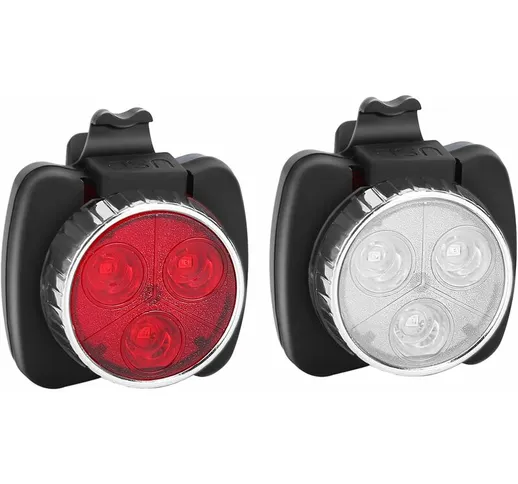 Luce LED per bici , fanale posteriore per bici ricaricabile anteriore, 4 modalità di lumin...