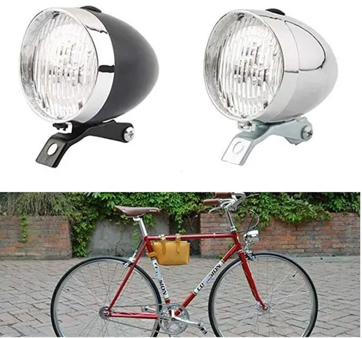 Luce per bici, faro anteriore, luce anteriore per bici, luce per bici, torcia di avvertime...