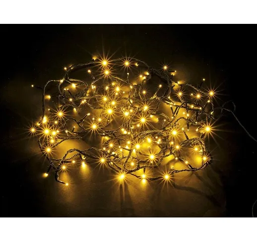 Gruppo Maruccia - Luci per albero di Natale gialle stringa da 4 metri con 96 mini luci